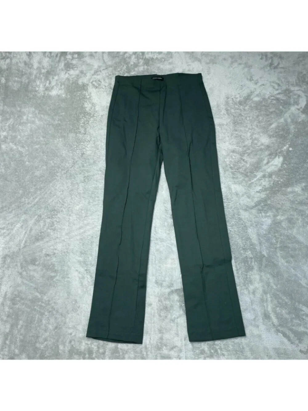 NWT Banana Republic Women's M Green Ponte Pants Slim Leg C0443